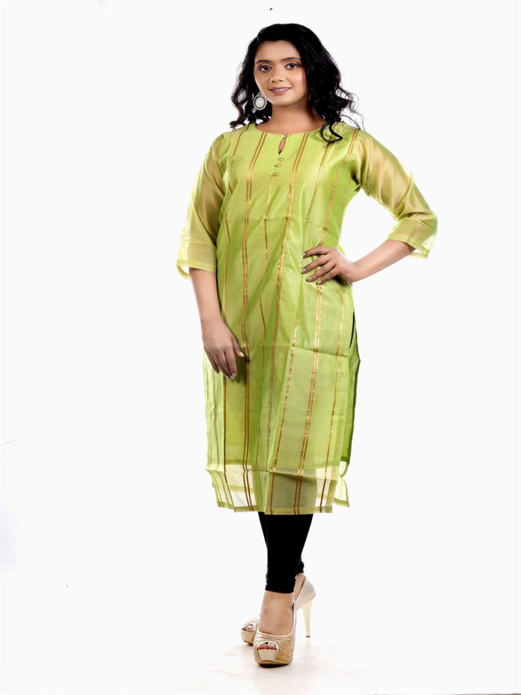 KELLY GREEN KURTA