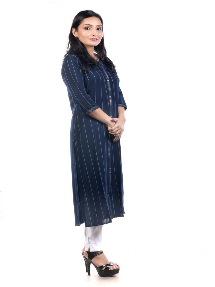 NAVY BLUE COLOURED KURTA CB3K1